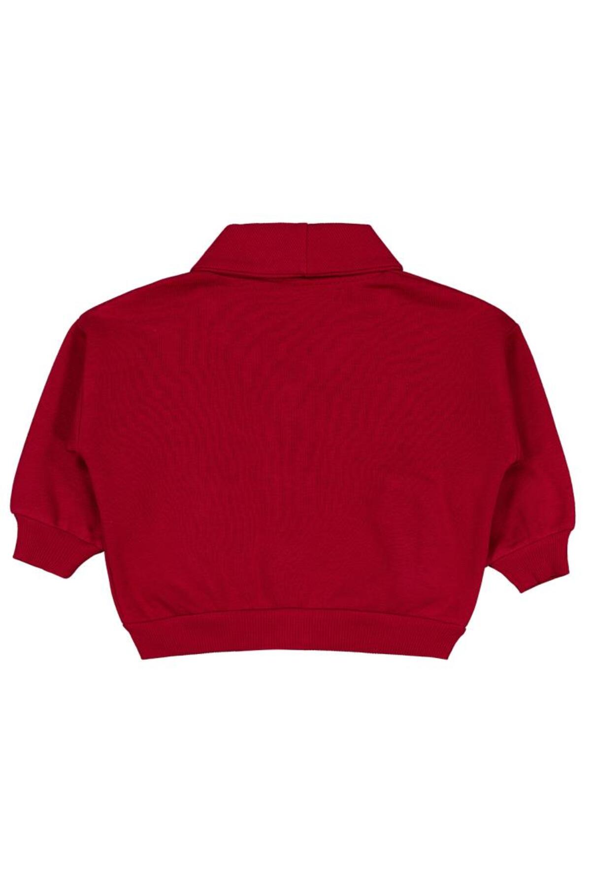 Civil Baby Yazı Nakışlı 6-18 Ay Hırka - Bordo 18-24 Ay fotoğrafı 2 (önizleme)