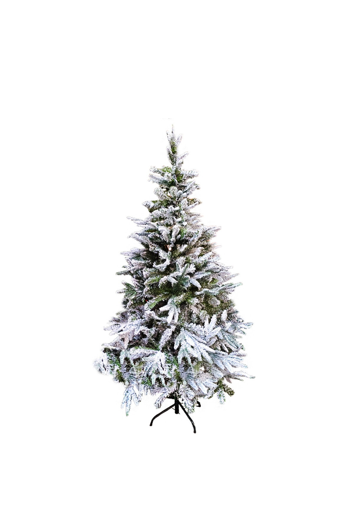Muka 150cm Karlı Yılbaşı Çam Ağacı 389 Dal Metal Ayak