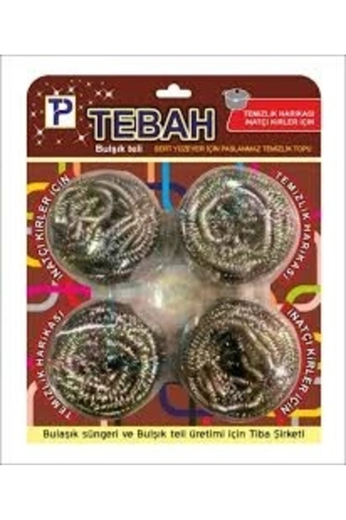 shopwave 4 PARÇA BULAŞIK TOP TELİ (5047)