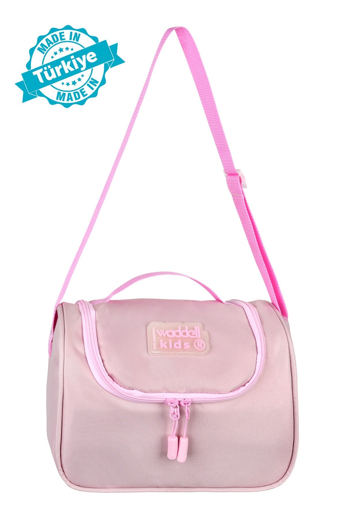 Waddell Lisanslı Twill Kumaş Pembe Termal-Isı Yalıtımlı Beslenme Çantası