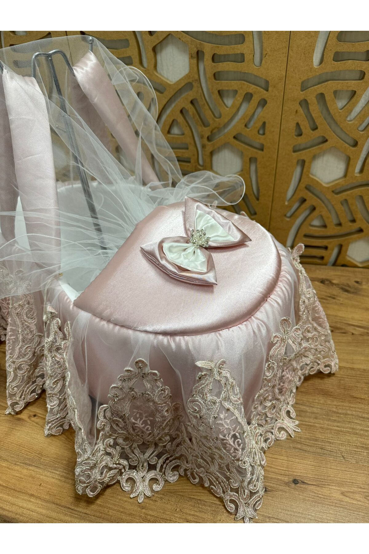 İLALKİDS Dantelli Bebek Taşıma Çantası Anne Çantası fotoğrafı 3 (önizleme)