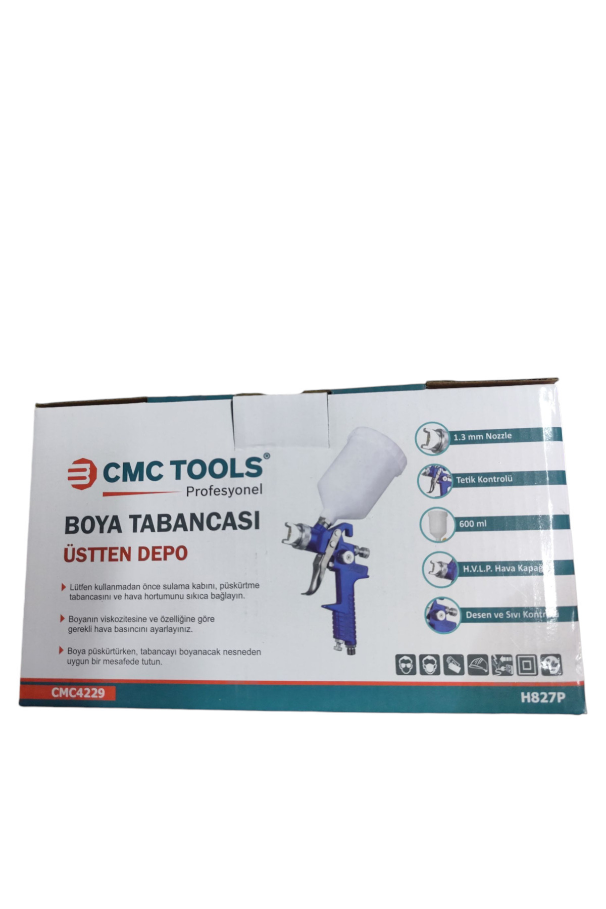CMC Profesyonel Boya Tabancası Üstten Depo 1.3 MM