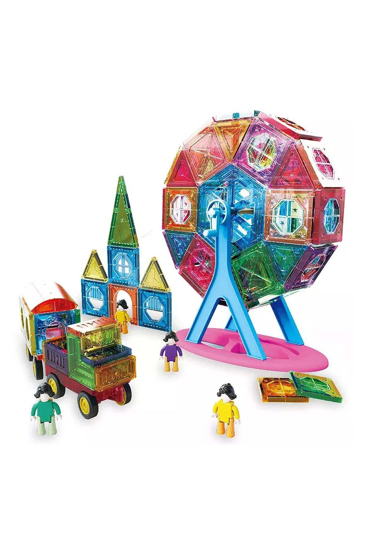 مجموعه بلوک‌های مغناطیسی ساختنی برای کودکان – ۱۲۰ تکه