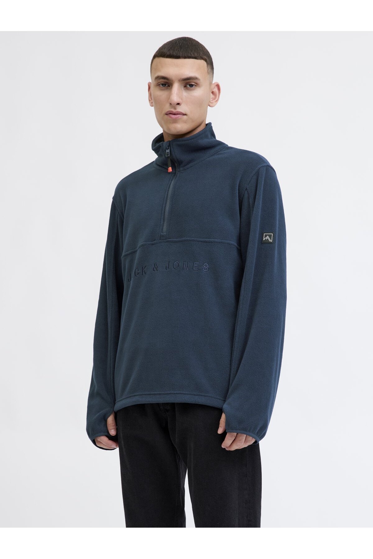 Jack & Jones JJAples YArım Fermuarlı Polar 12284828 görsel 2