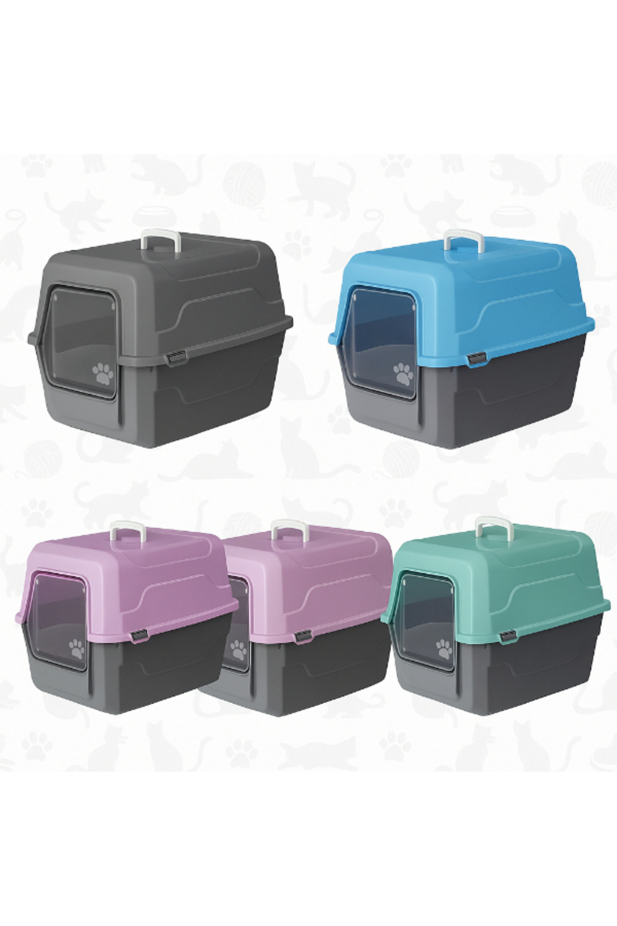 Z&R Mikopet Deluxe Kapalı Kedi Tuvaleti