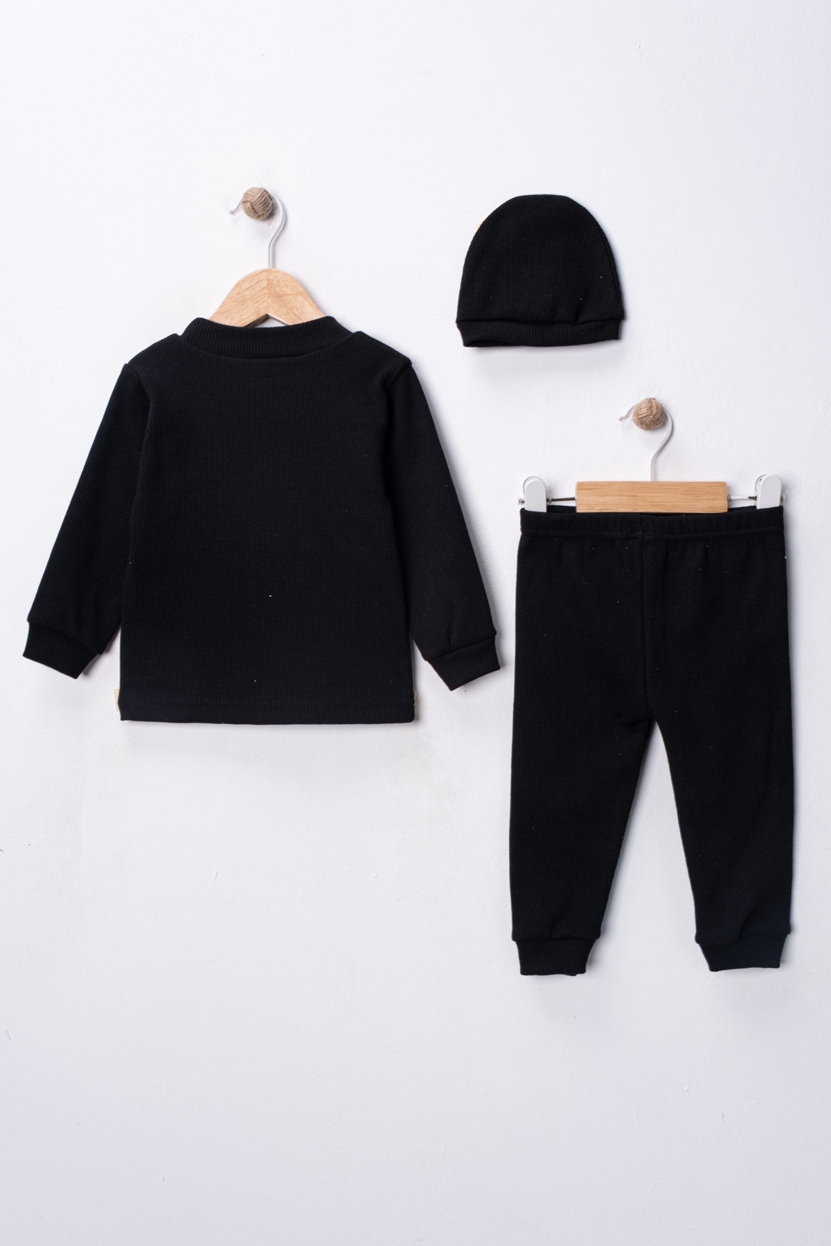 DIMPLE BABY Bereli 3 Parça Organik Pamuk Esnek Bebek Takımı fotoğrafı 3 (önizleme)