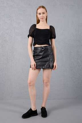 Eschi Kadıköy Serisi Kadın Siyah Hakiki Deri Loafer Ayakkabı