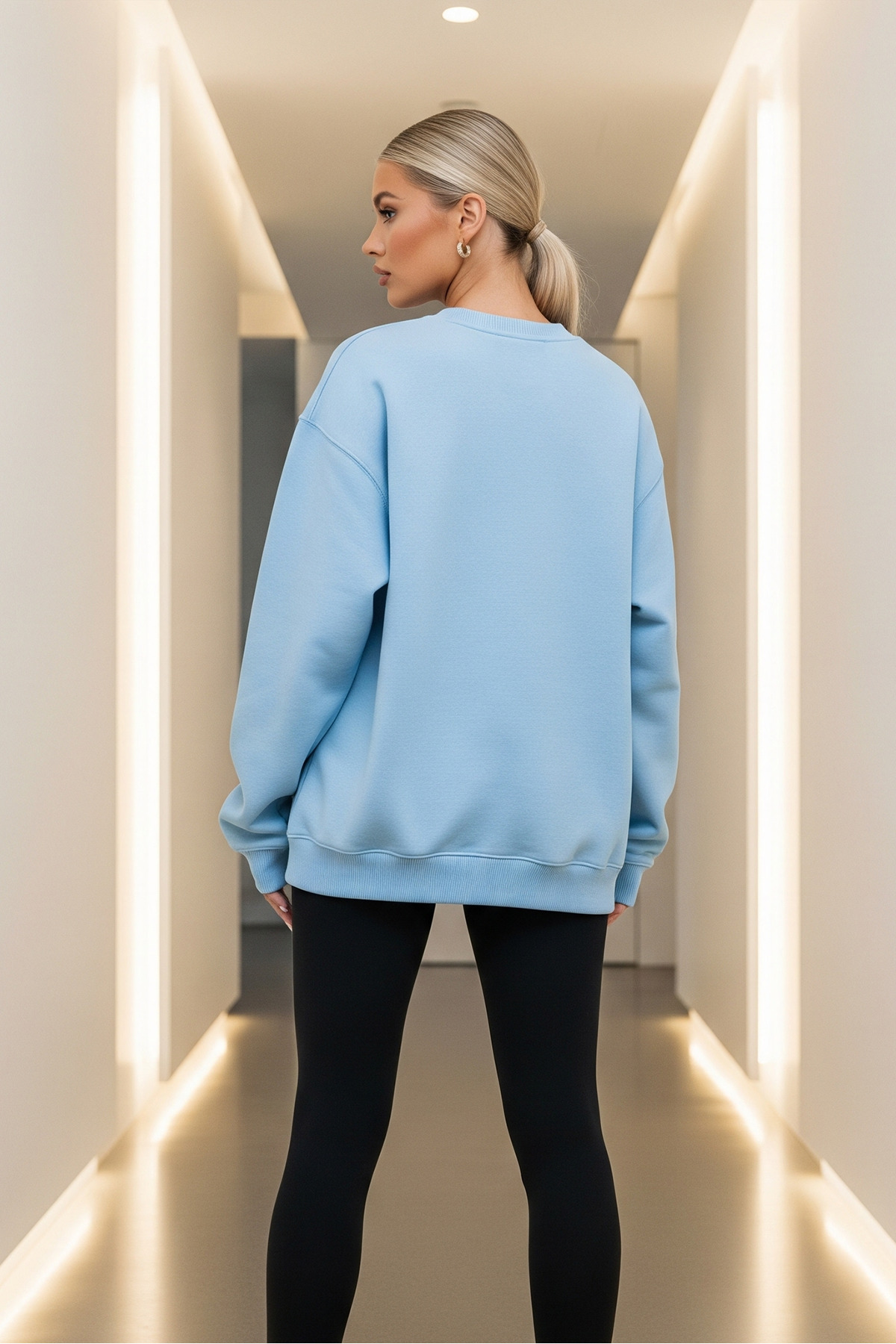 COMBİNE MİCHAİL  Kadın Bisiklet Yaka Oversize 3 Lü Sweatshirt - Görsel 9