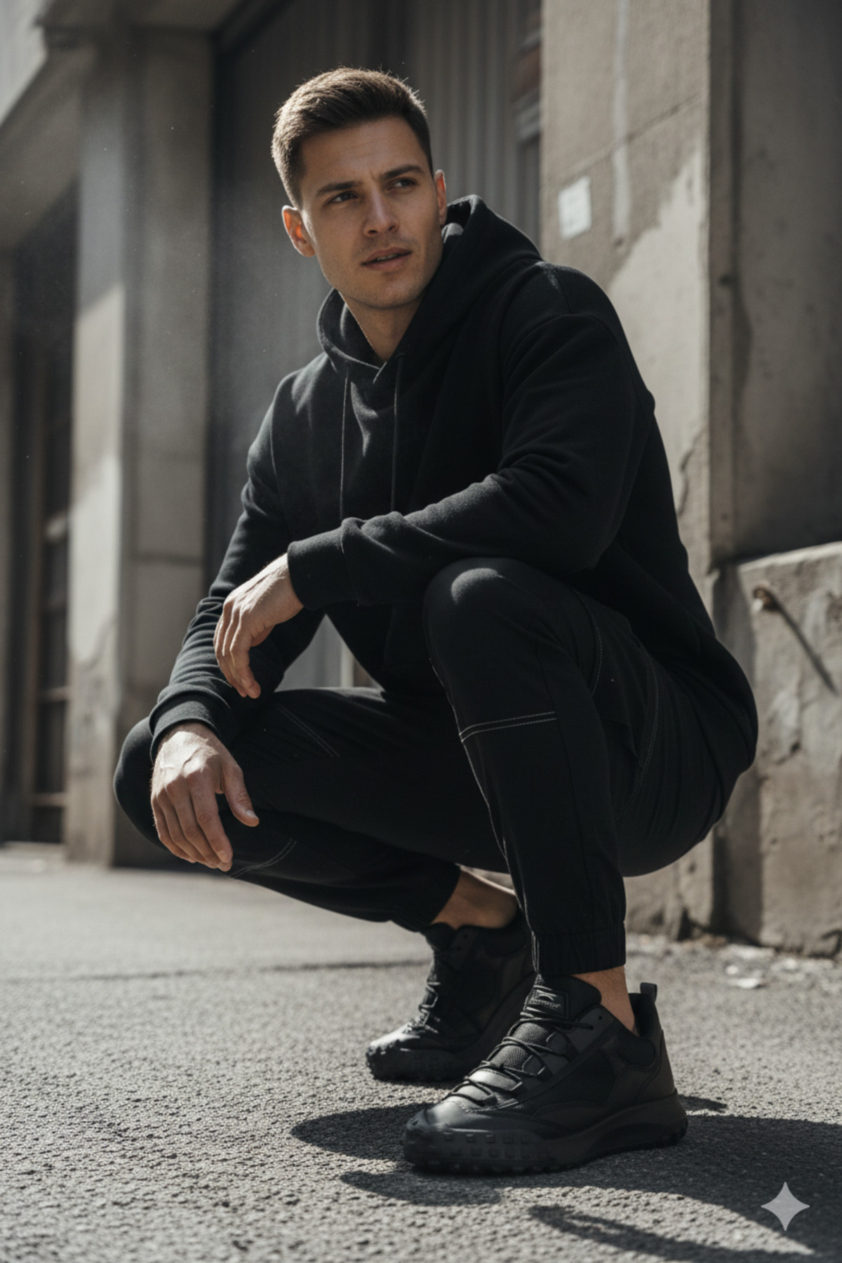 Slazenger Kışlık Suya Dayanıklı Bağcıklı Erkek Trekking Style Ayakkabısı Siyah-Siyah