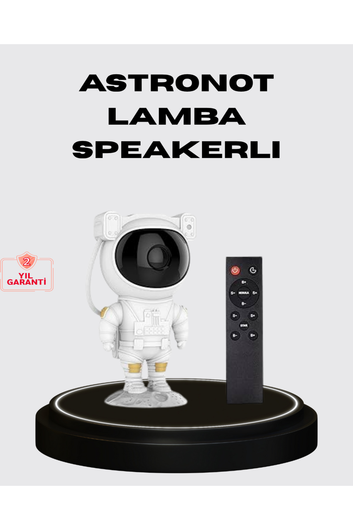 ZERO LAND TECHMRT 8 Efektli Astronot Galaxy Projektör Uzaktan Kumandalı LED (94257) Gece Lambası