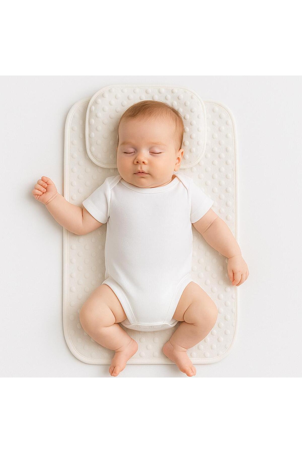 BYS BABY FASHION Nohut Desenli Bebek Alt Açma Seti Yastıklı / Bebek Alt Açma /Yenidoğan Alt Açma fotoğrafı 3 (önizleme)