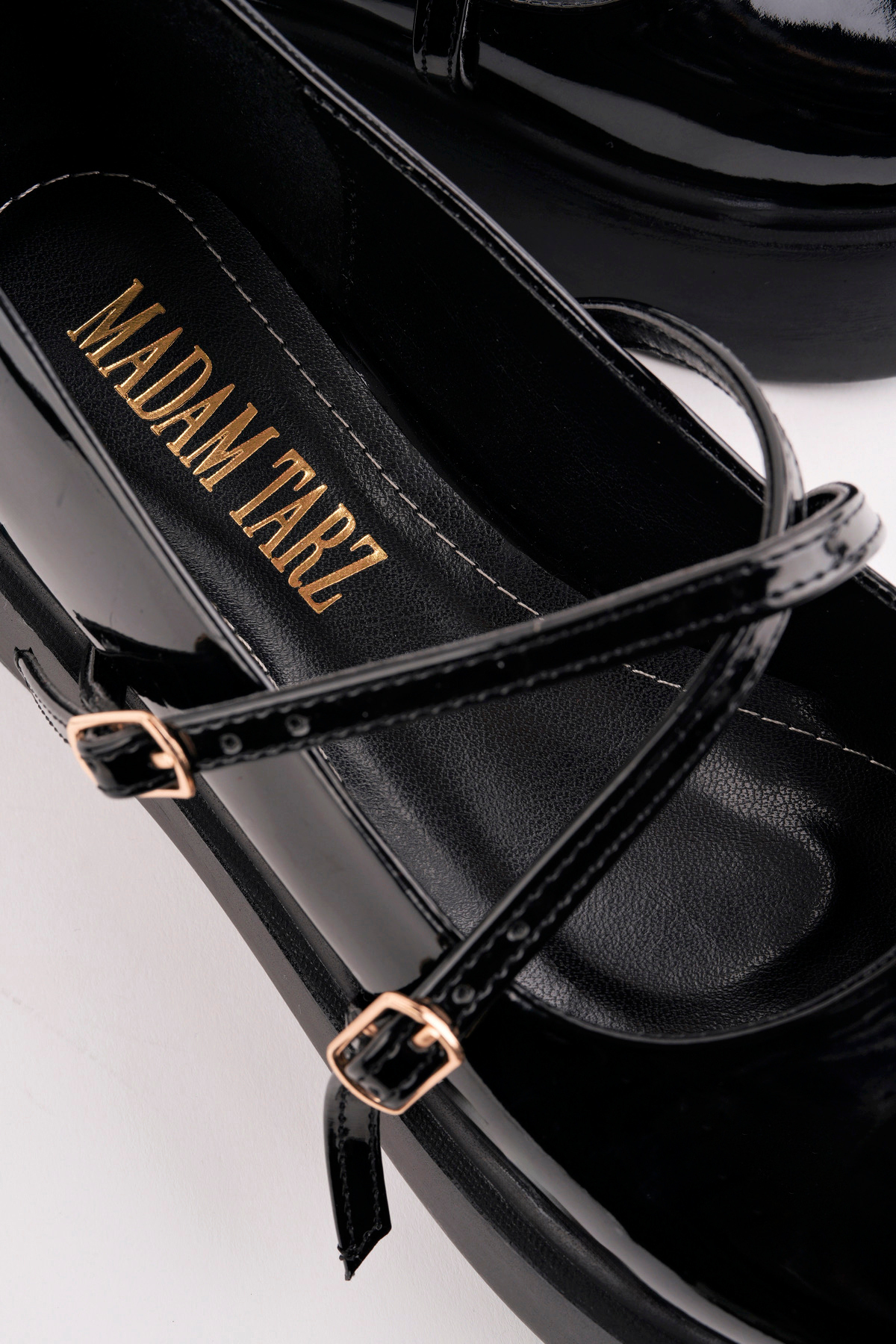 Madam Tarz  SMR-4021 İnce Kemer Kalın Taban Loafer - Görsel 3