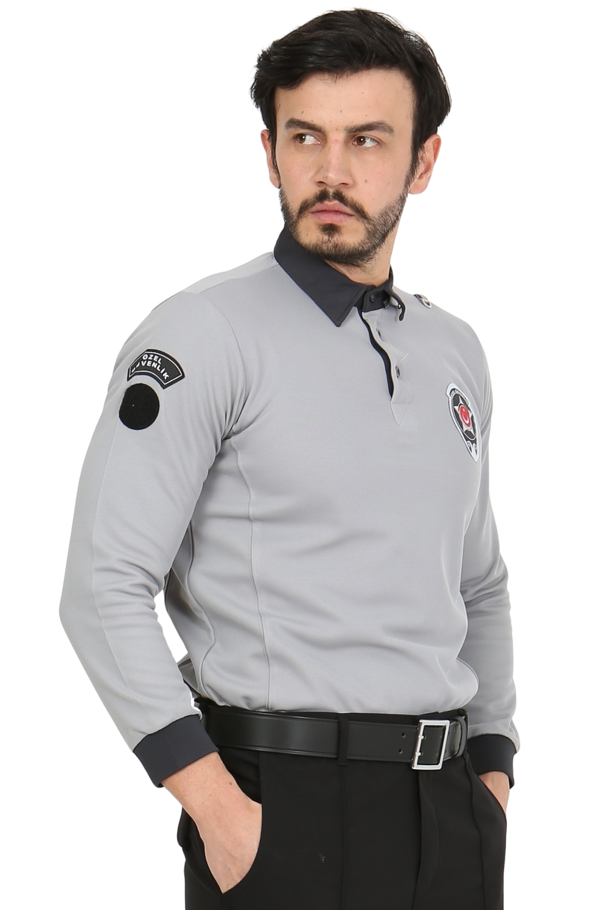Yeni Kamu Personel Özel Güvenlik Kışlık Erkek Sweatshirt (Armalı) — خاکستری MCGV0060222 — تصویر 3 از 6