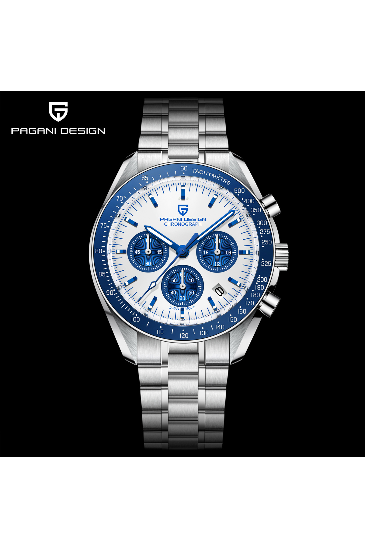 Pagani design PD-1701 Speedmaster Moonwatch 40mm VK63 Kronograf