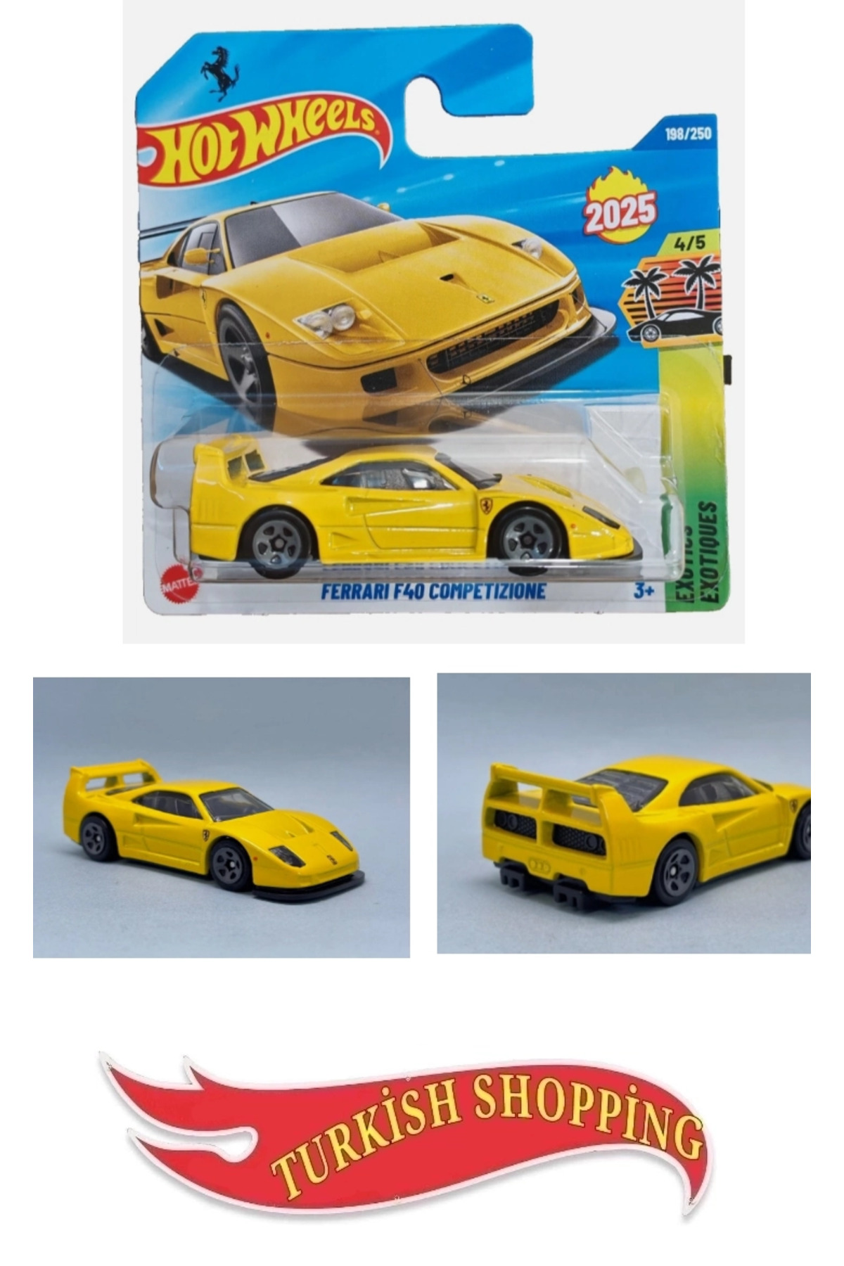 HOT WHEELS 1:64 Ölçek 2025 Case Ferrari F40 Competızıone - Fiyatı