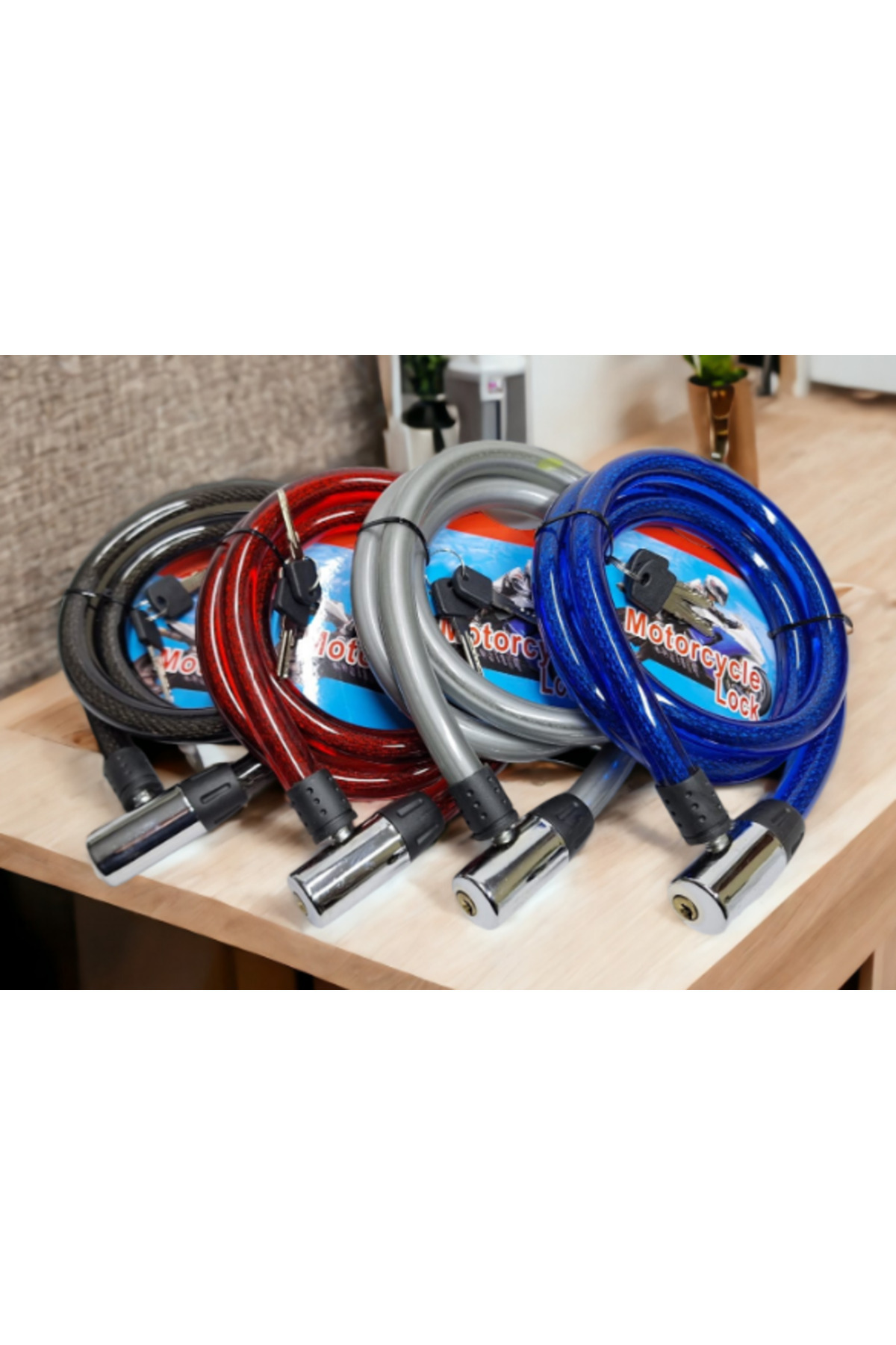 Melsa HALAT KİLİT MOTOSİKLET 1. KALİTE 18MM / 1500MM