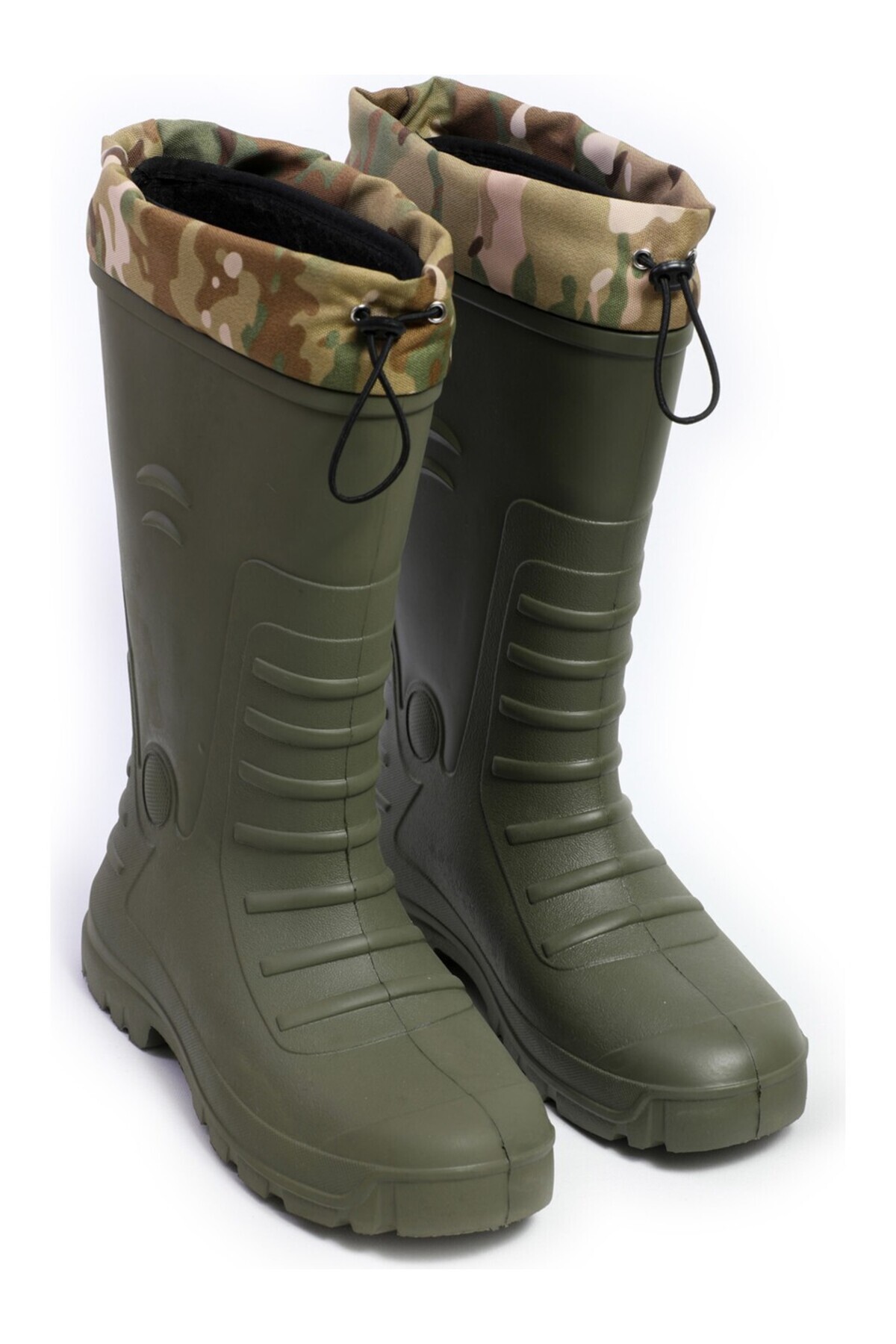 GEZER yeşil taban çoraplı uzun çizme