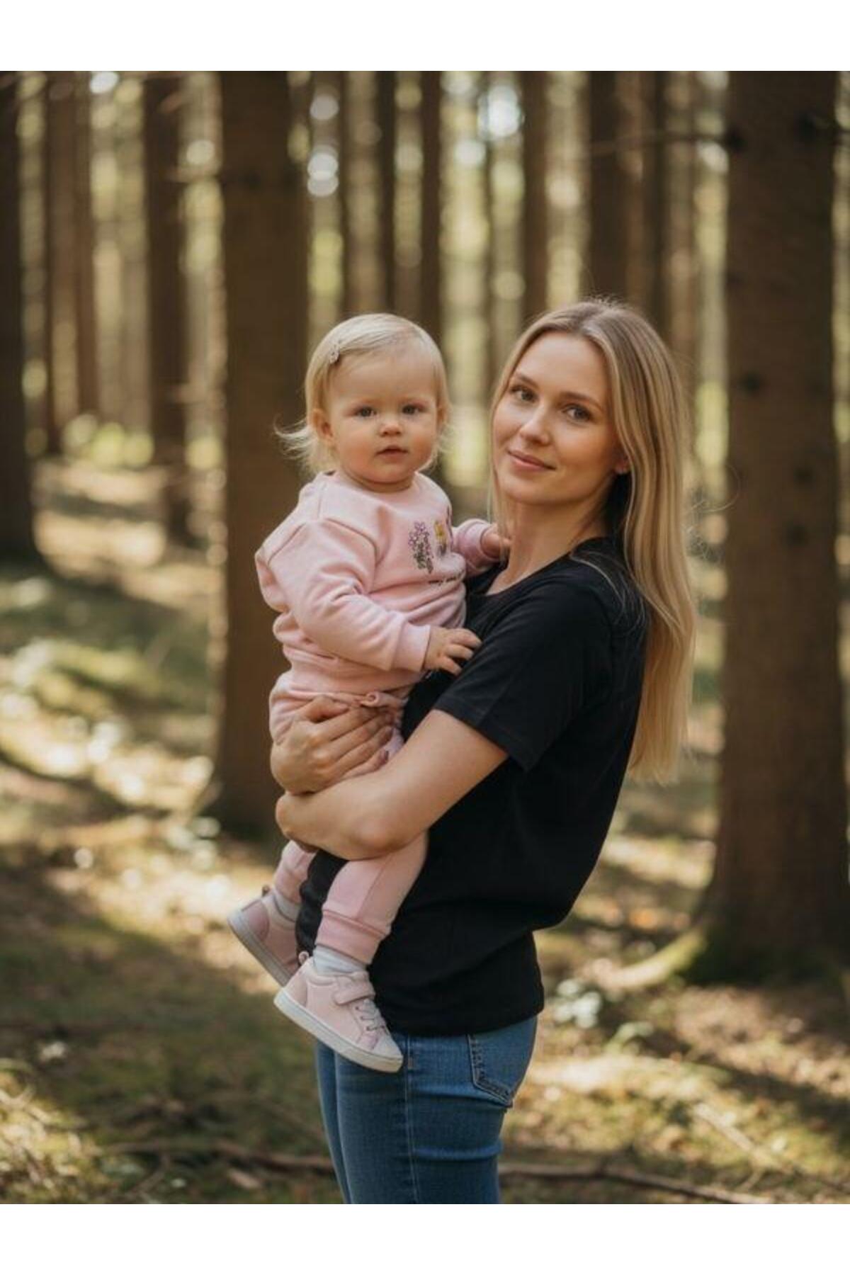 Zekids Kız Bebek Çiçek Desenli Eşofman Takım fotoğrafı 3 (önizleme)