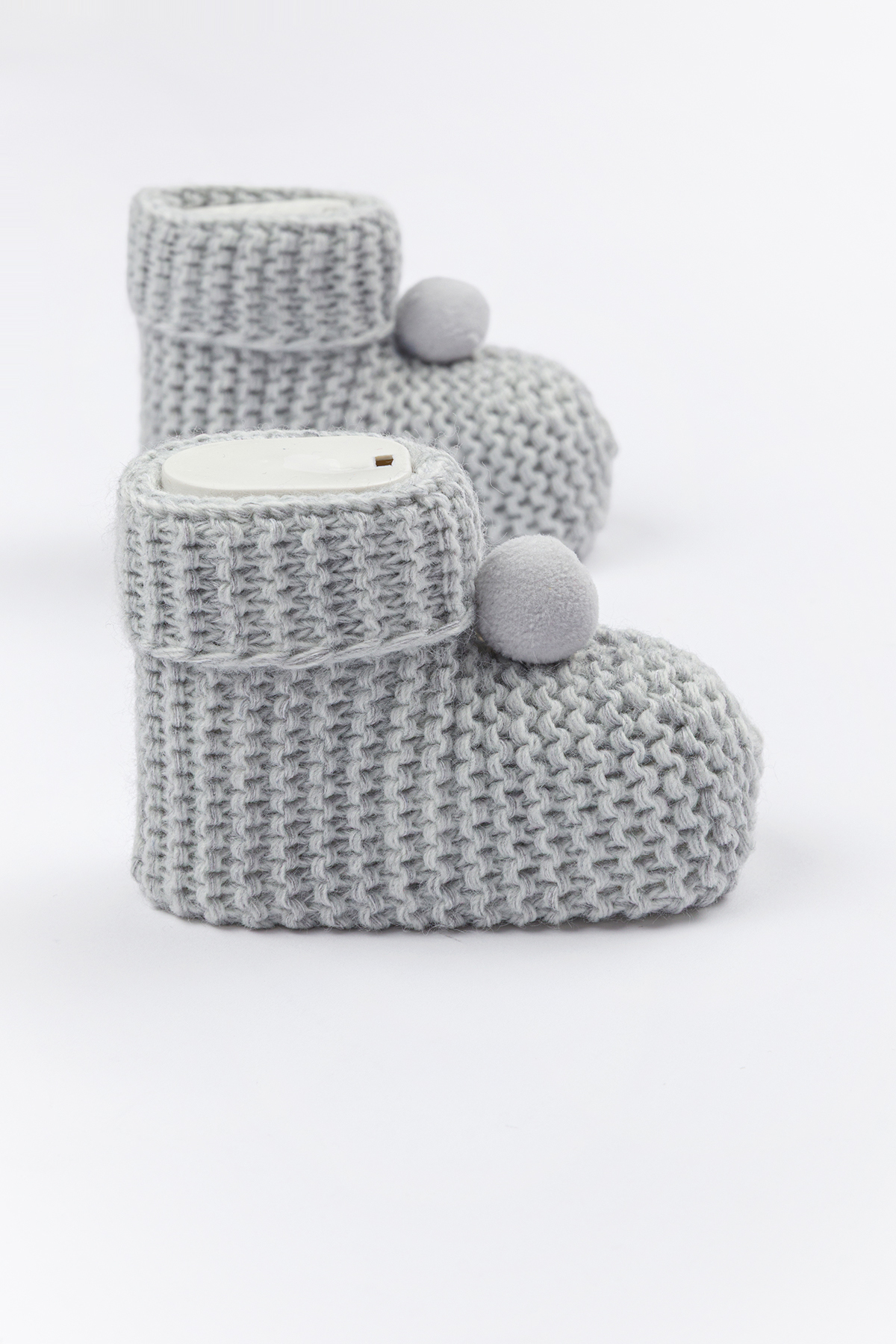 Lui Baby Bebek Patik Triko 0/6 Ay Ponponlu fotoğrafı 3 (önizleme)