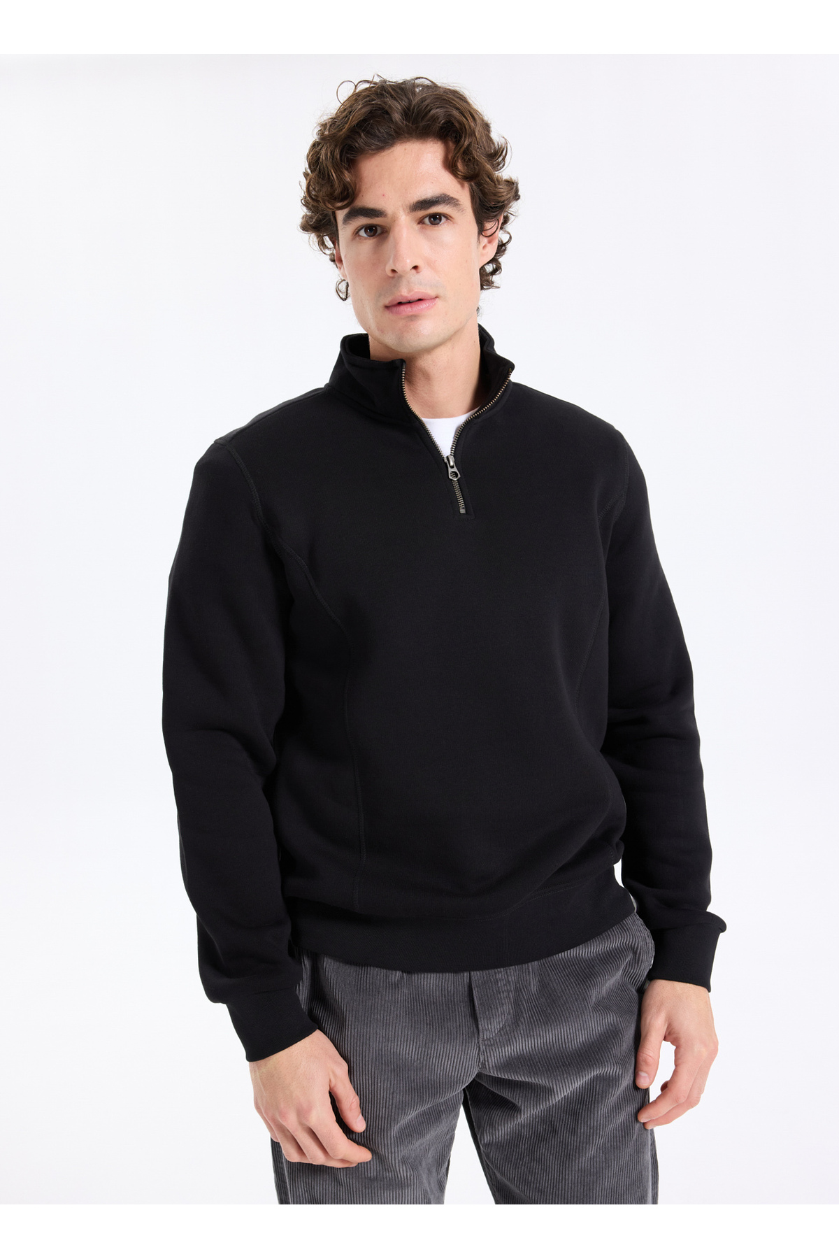 سویشرت مردانه راسته آستین بلند | لی کوپر Lee Cooper 5003310862 - تصویر 3
