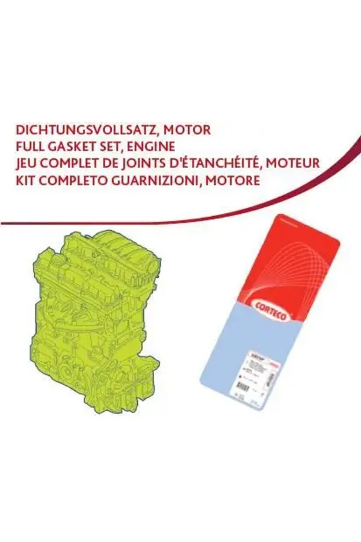 CORTECO 437168P (83437168) Motor Takim Conta (Alt + Ust) 0411102020 0411116230 0411116231