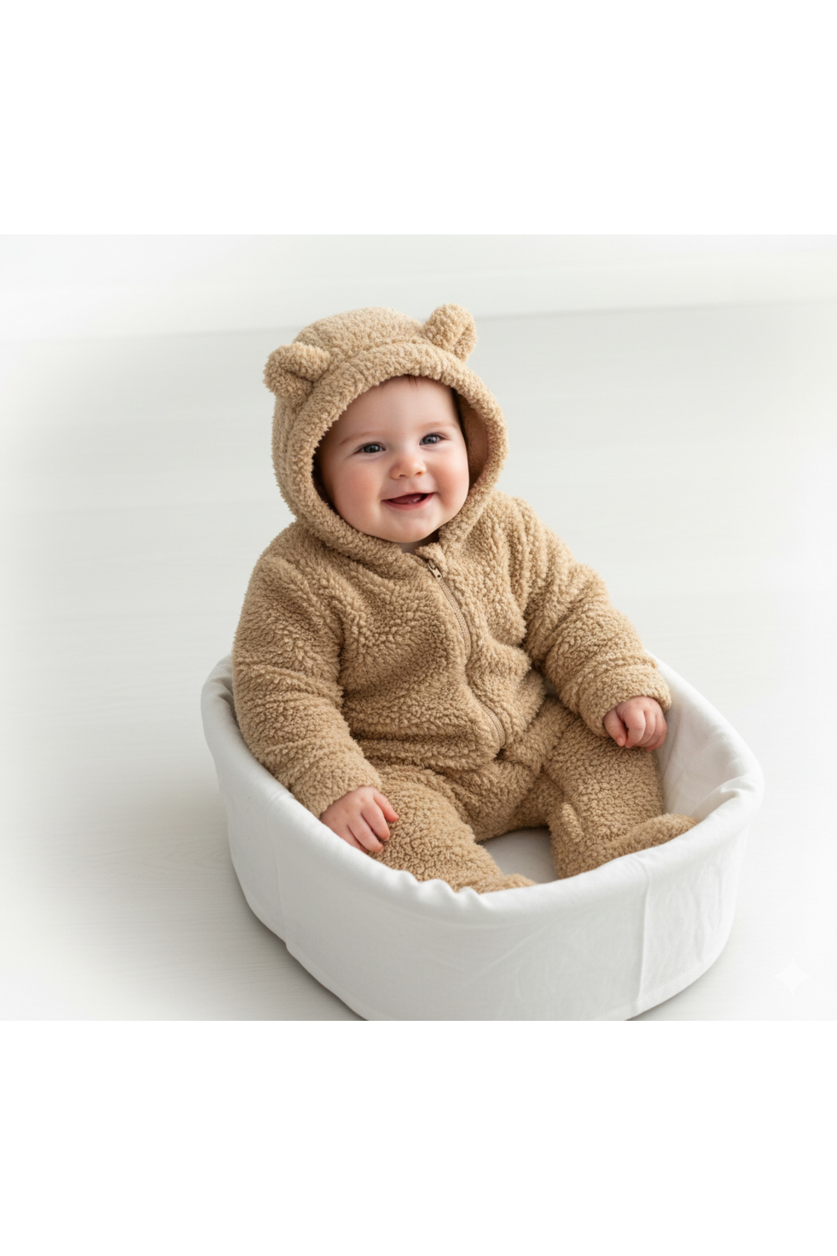 Feyza Premium Wellsoft Peluş Unisex Peluş Bebek Ayıcık Tulum fotoğrafı 3 (önizleme)