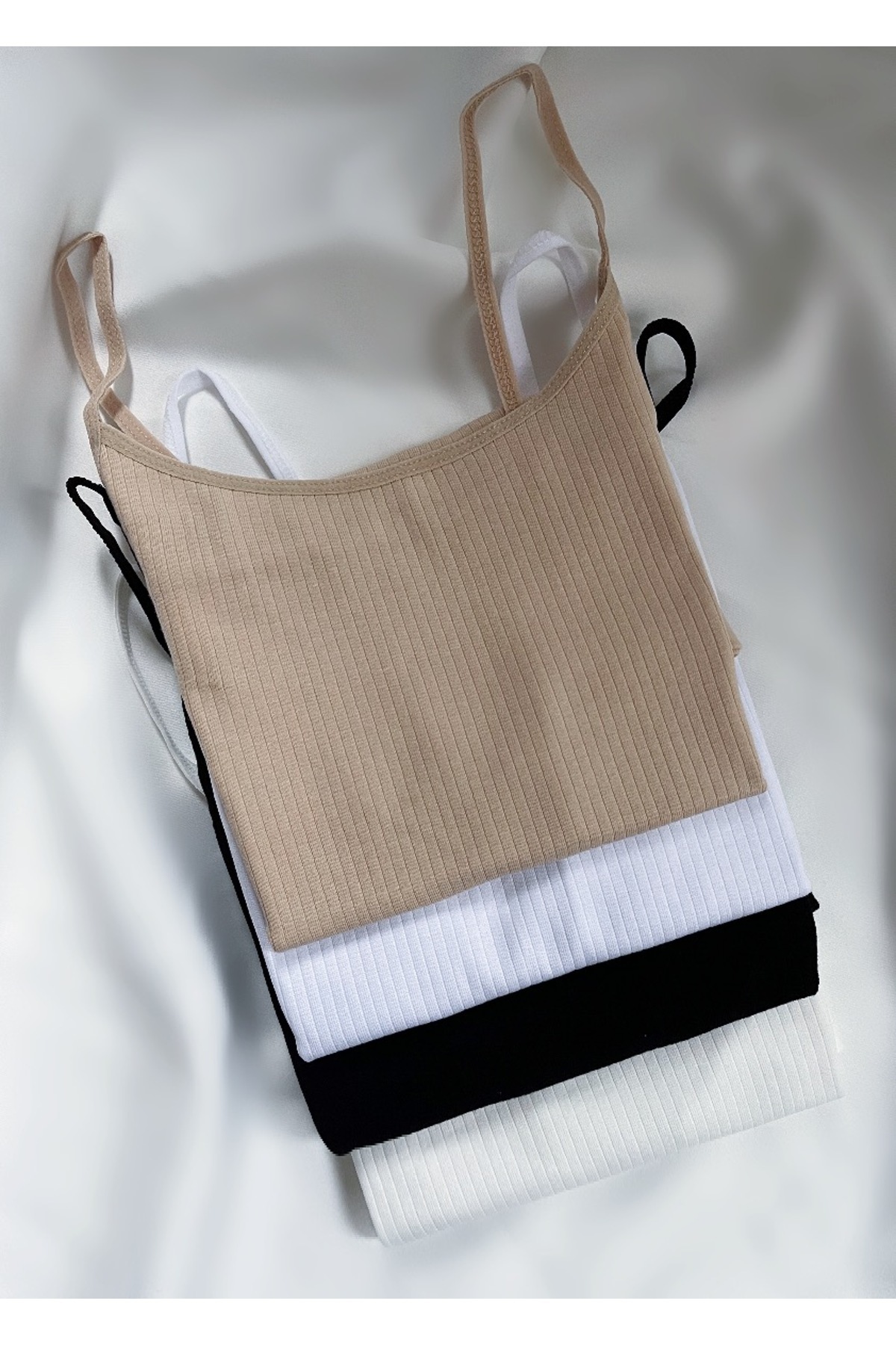 giysem 4'lü Basic Fitilli İp Askılı Atlet Ekonomik ve Uygun