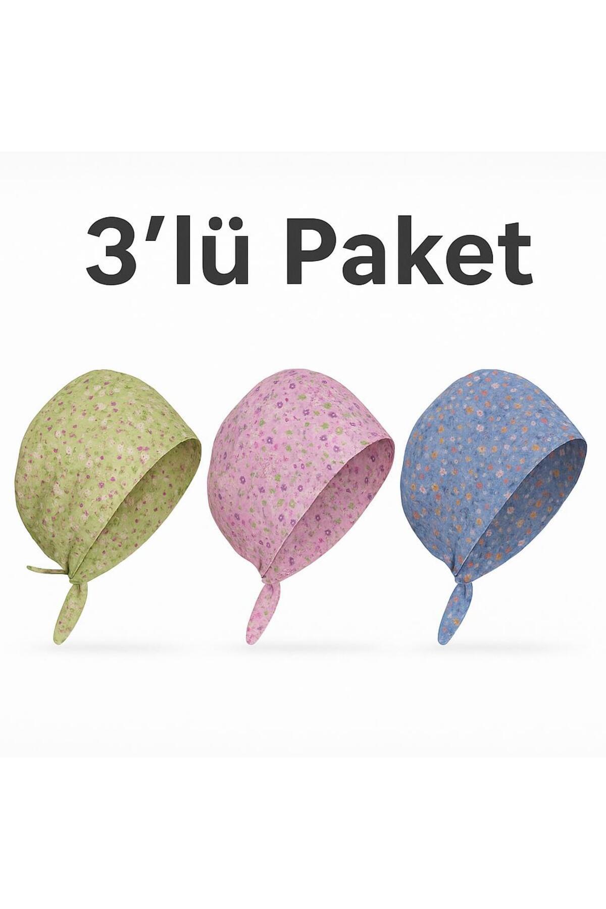 GTB BUTİK 3'ü BİR ARADA Aşçı Cerrahi Bone Hastane Anne Bone Iş Bandanası Tesettür Bonesi GTB