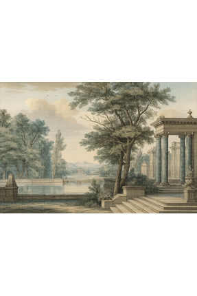 Home Antik harabeler ve manzara poster duvar kağıdı