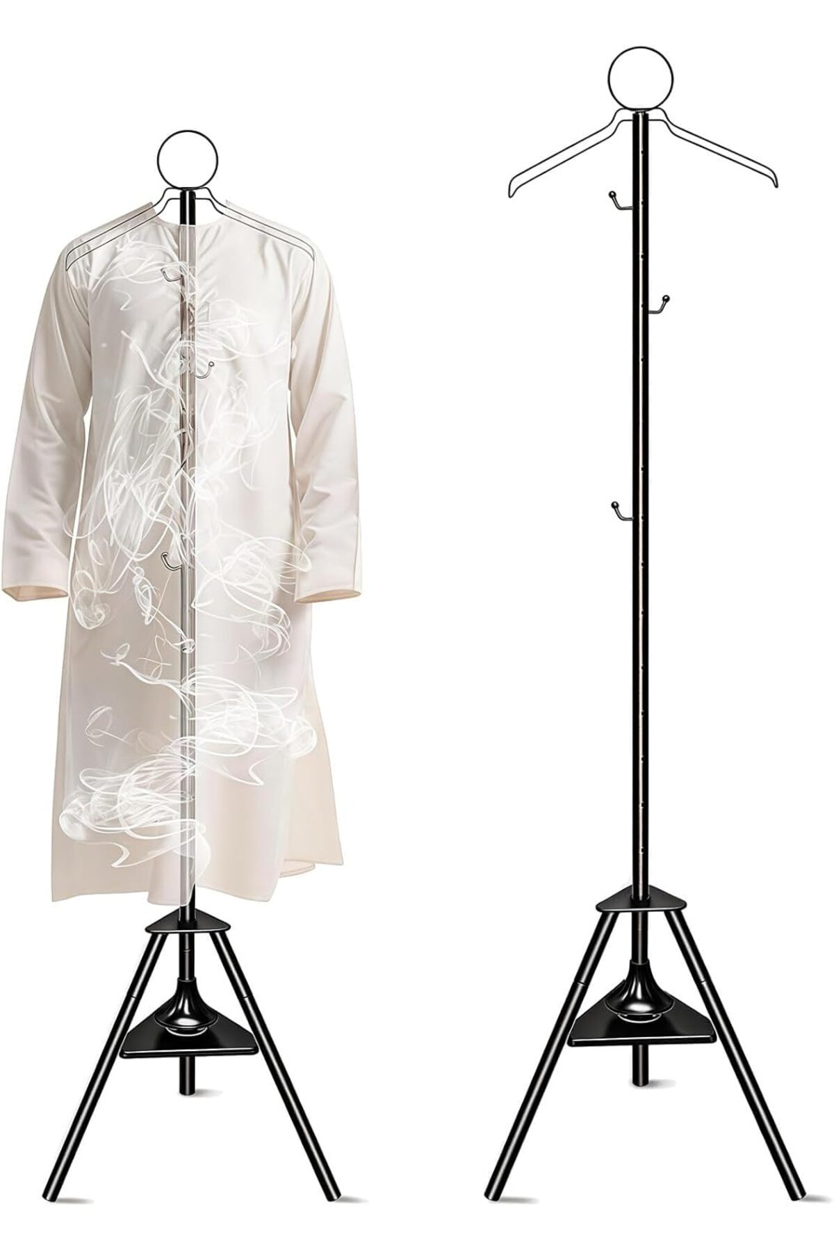 Clothes Freshener Stand 175cm, Tall Metal Coat Rack with Hooks & Vent Holes for Abaya, TYC622BD0A6495C4182478200,
