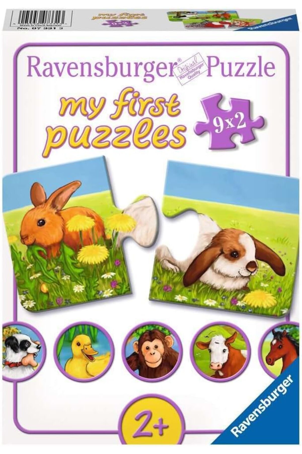 Epilons 9X2 Parça Yapboz Hayvanlar