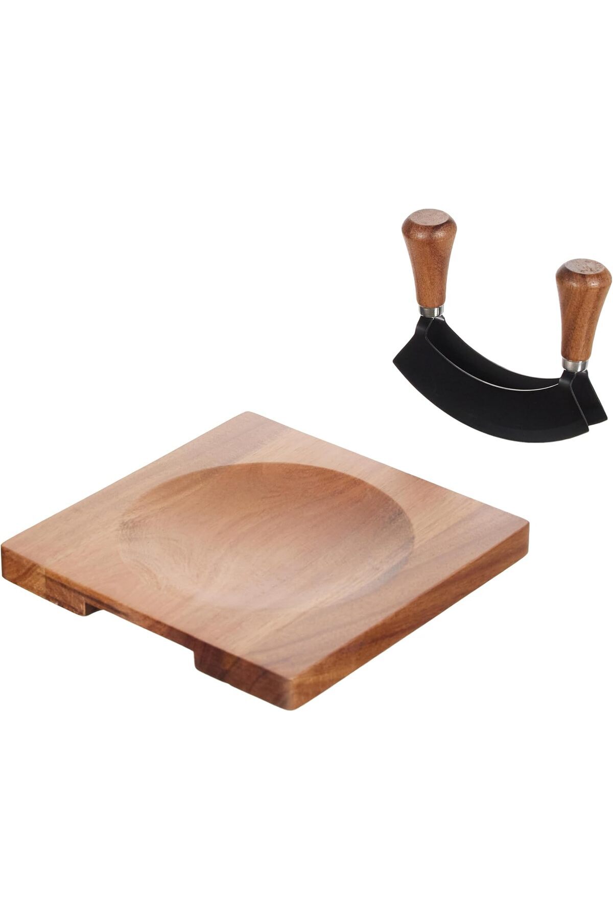 STOREMAX Agni Akasya Bıçaklı Kesme Tahtası 20x20 cm 1178367