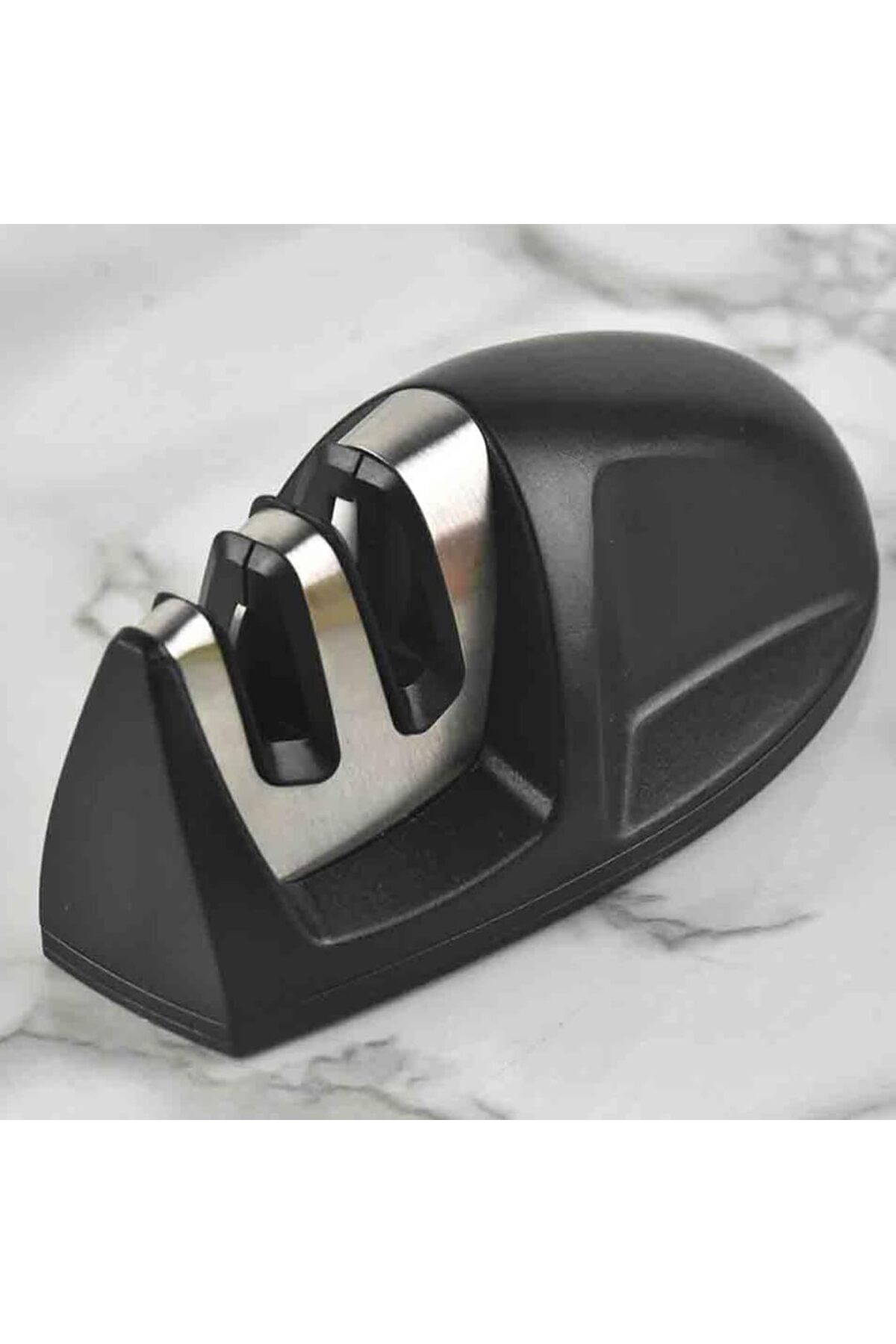 Savings Sphere Aşamalı Seramik Bıçak Bileyici, Mutfak Bıçağı Keskinleştirici, Siyah