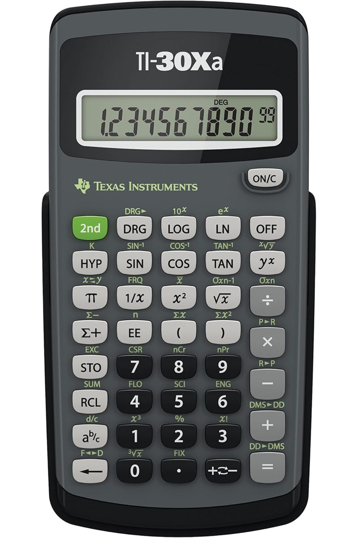 STOREMAX Instruments TI-30 Xa okul hesap makinesi (tek satırlı, 10 haneli, pille çalışır) gri siyah 1194891