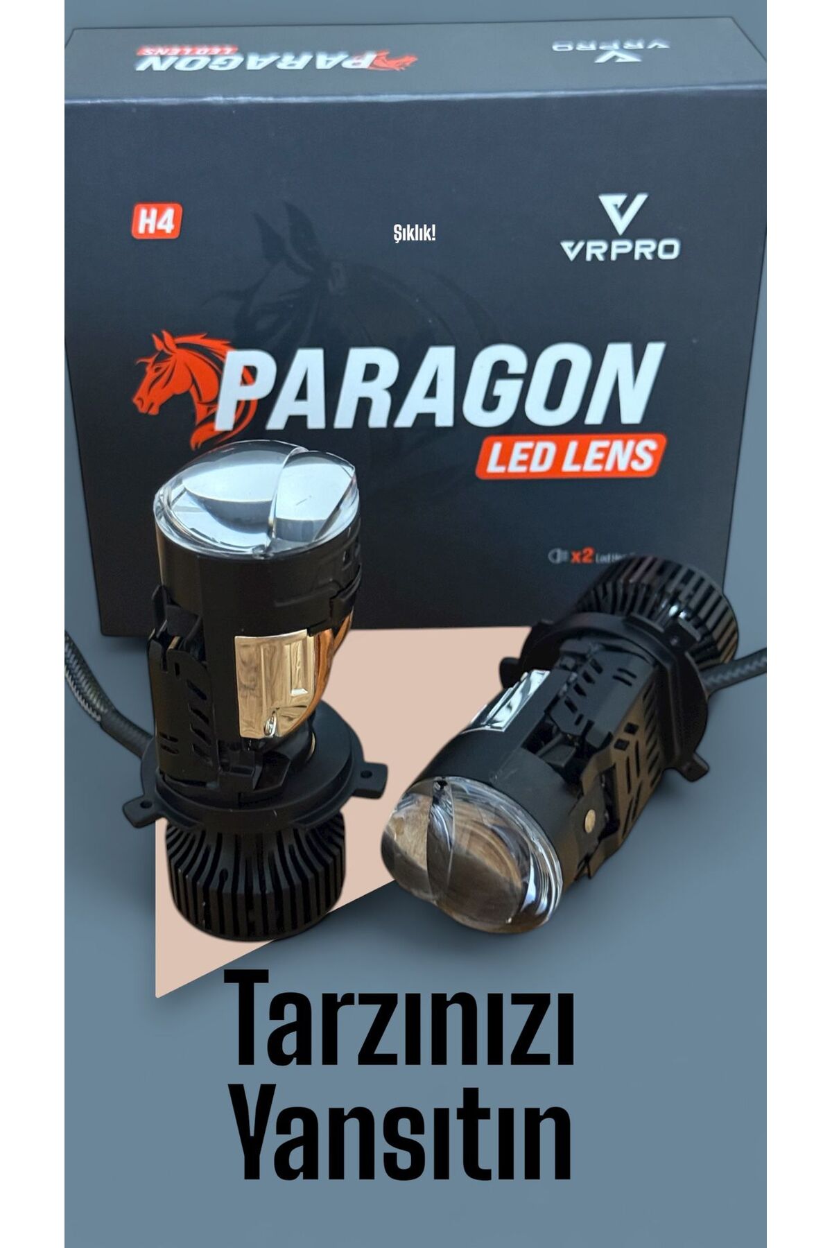 FORTİCO H4 Mercekli Led Zenon 60W GÜÇ 23.000LÜMEN PRAGON Led Zenon