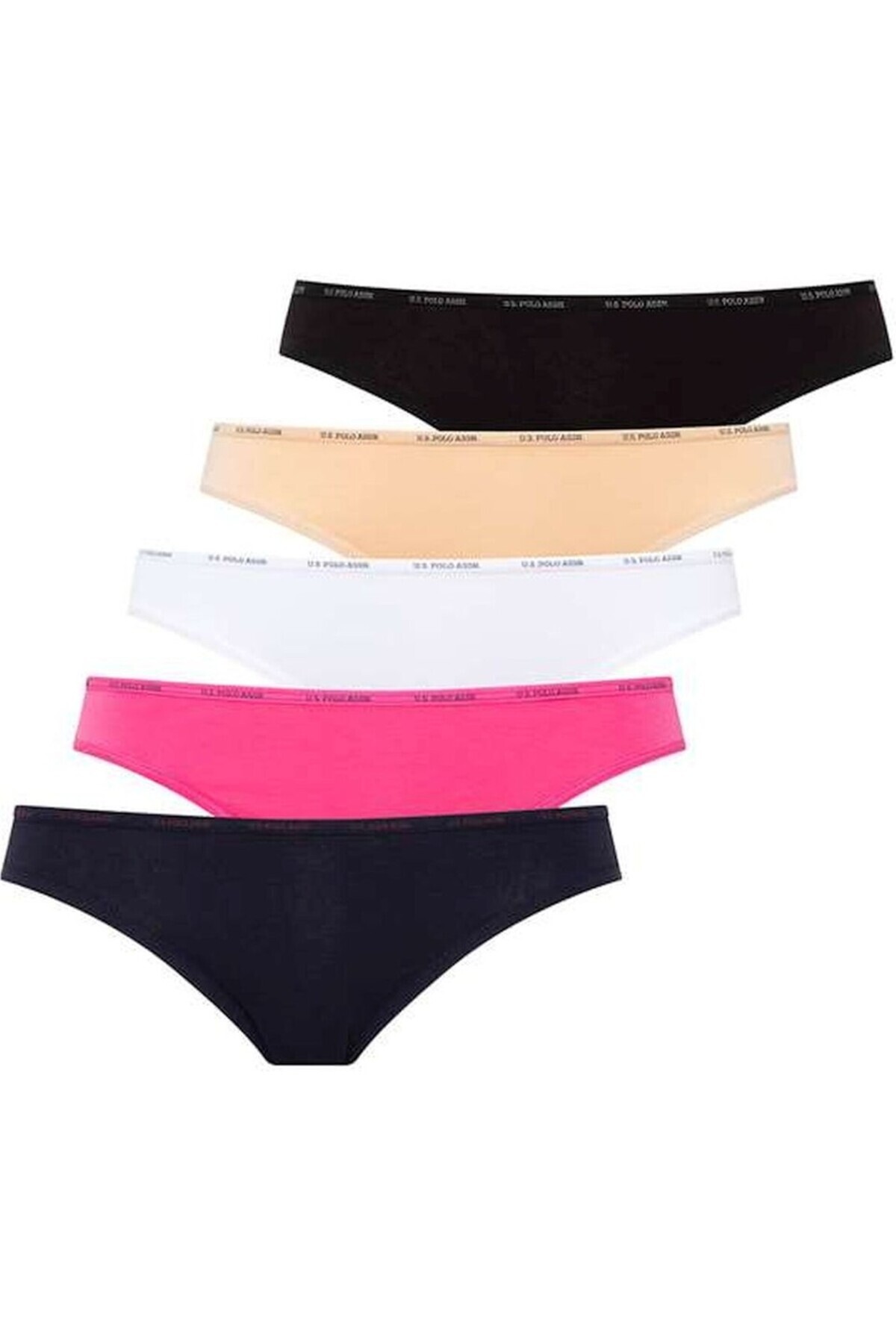 U.S. Polo Assn. Kadın 5'li Düşük Bel Slip-67001