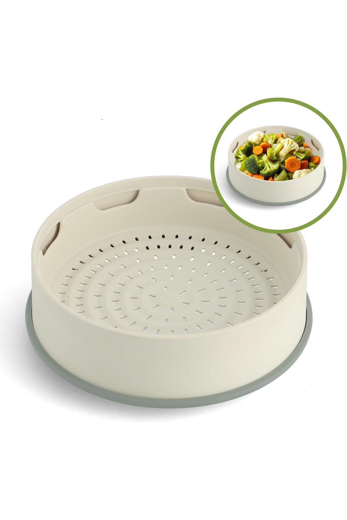 Savings Sphere Steamy Krem 24 cm Buharda Pişirici