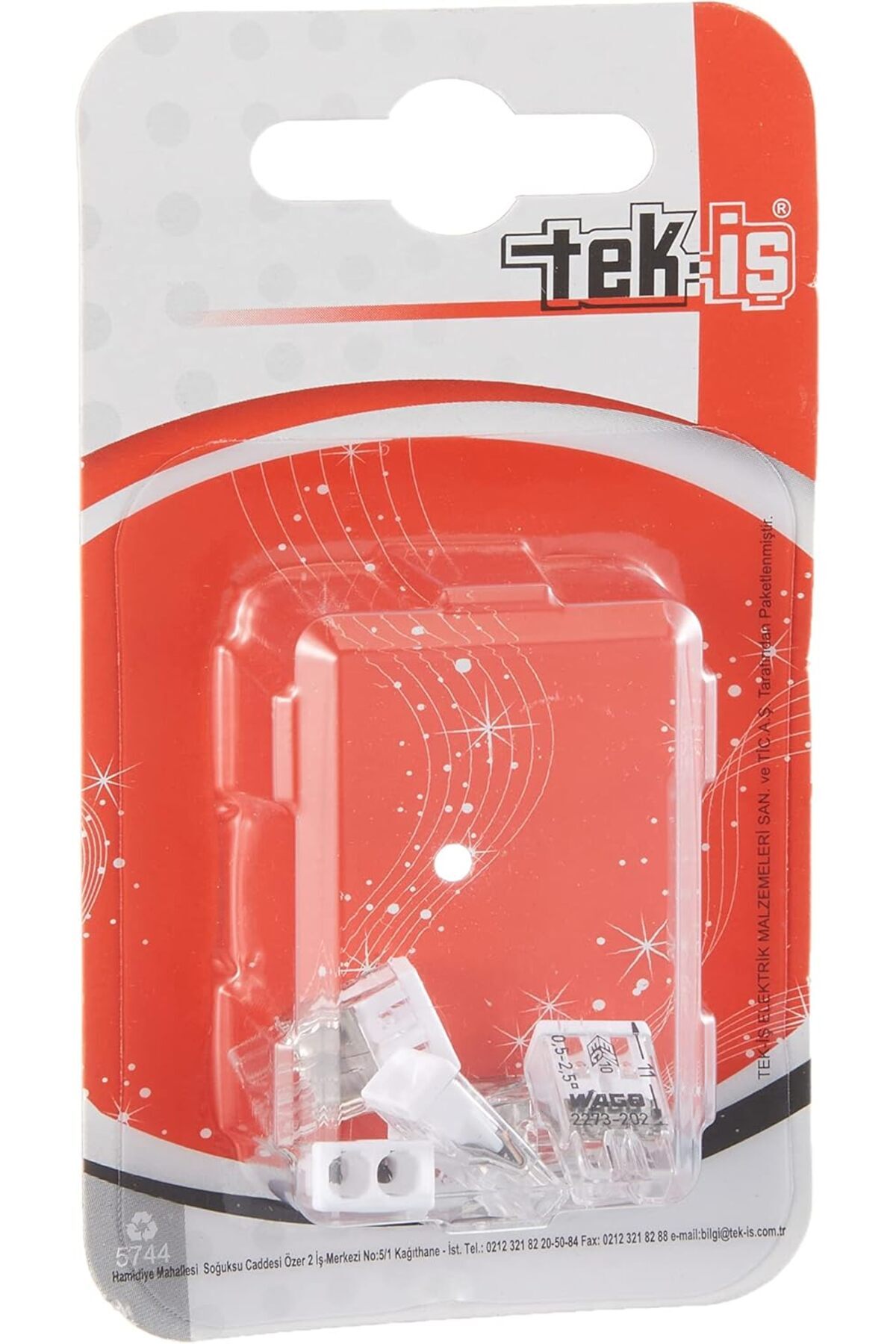 Savings Sphere 5 Adet 2x2,5 mm Geçmeli Klemens Şeffaf Model