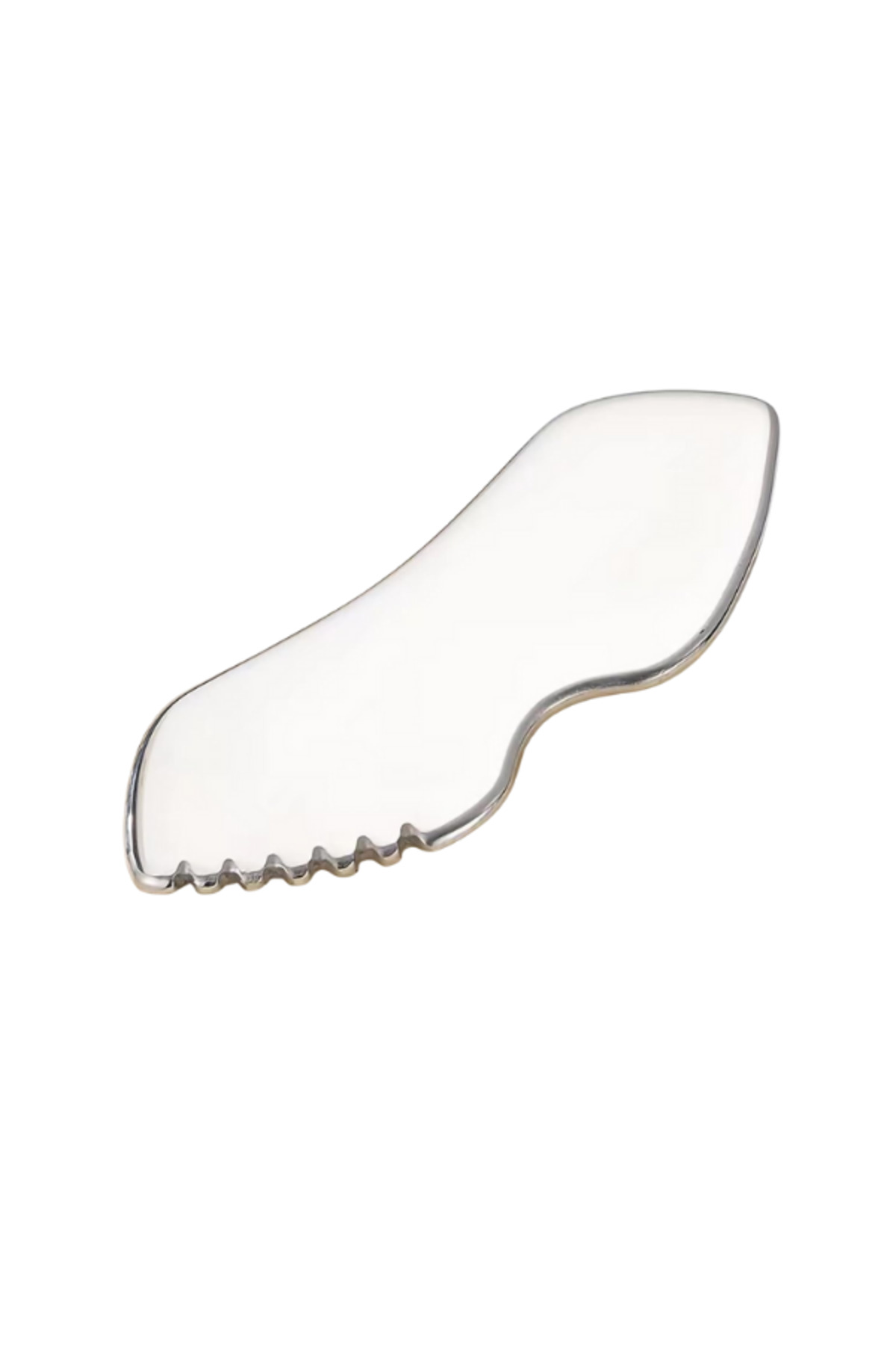 ماساژور صورت فلزی، Face Gua Sha — نقره‌ای hc-01 — تصویر 2 از 3