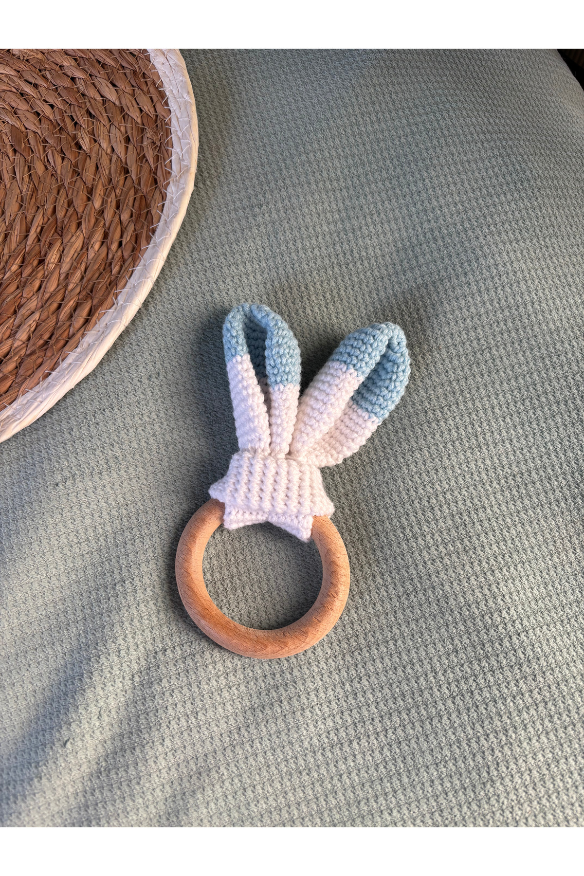 Aia&Co Amigurumi Tavşan Kulaklı Bebek Diş Kaşıyıcı fotoğrafı 2 (önizleme)