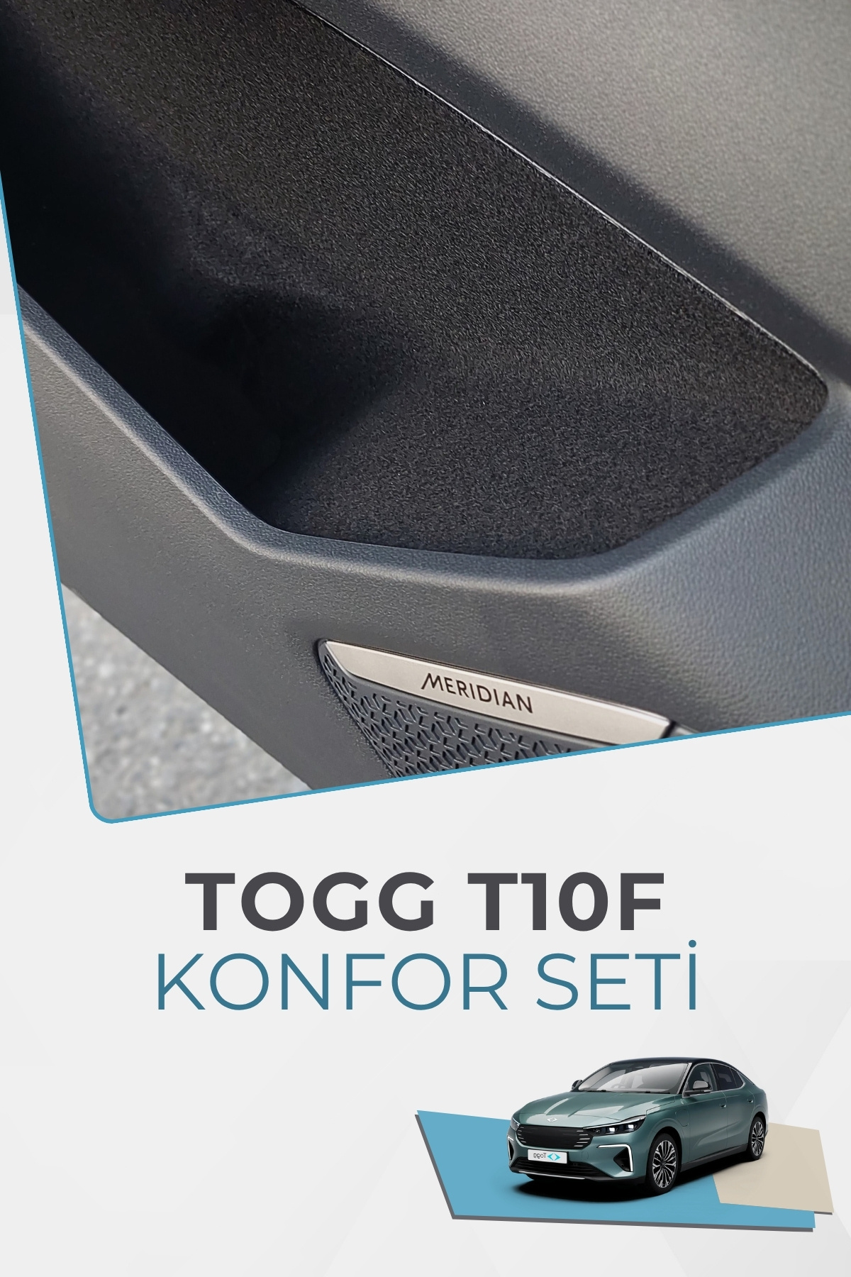 GRAFİCAR TOGG T10F SEDAN Konfor Seti - Araç içi Eşya Ceplerine Özel Kumaş Kaplama