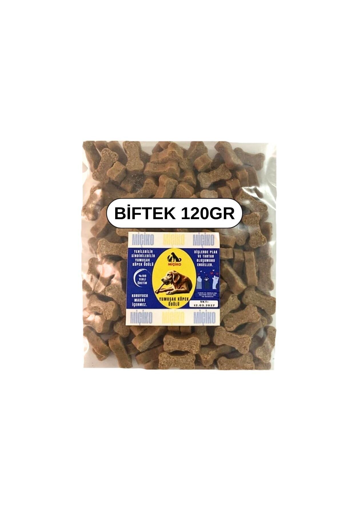 Miçiko Biftek Aromalı Minik Köpek Ödülü 120Gr