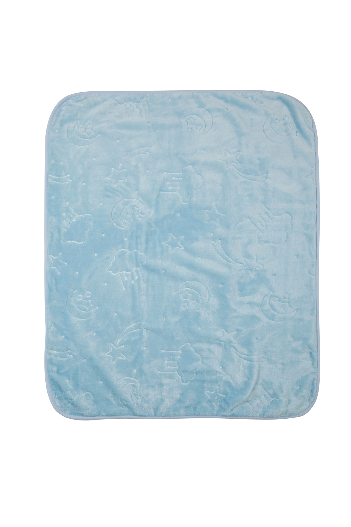 Özdilek Embos Bebek Battaniyesi 100x120 Cm Mavi fotoğrafı 2 (önizleme)