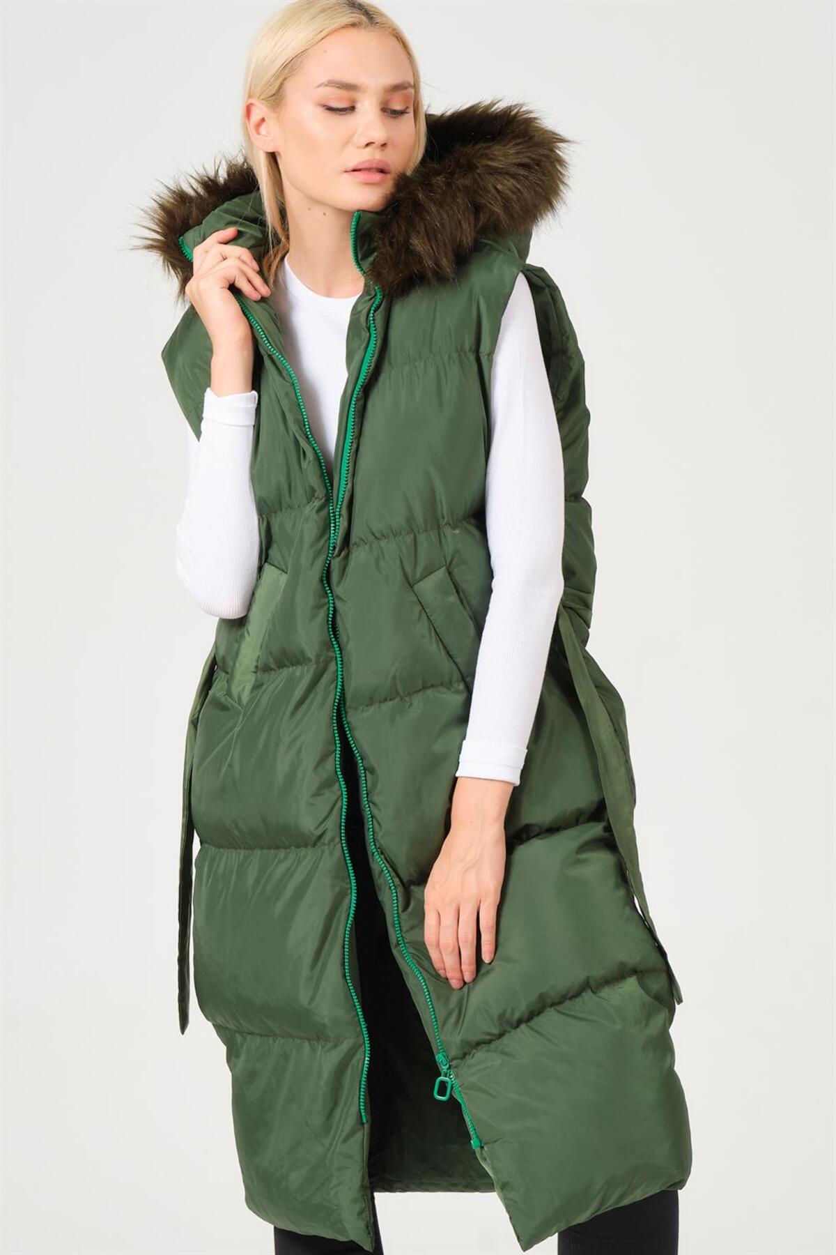 دوبری جلیقه Z6744 - آبی طبیعی ساده