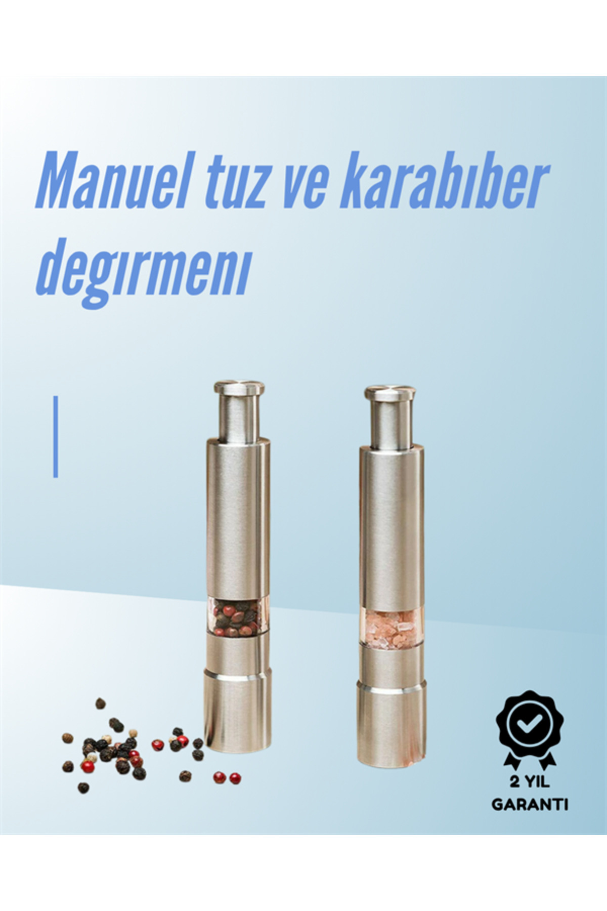 TeknoKesgin KESGİN MARKET ® Ergonomik Tasarımlı, Nem Geçirmez Kapaklı Baharat Öğütücü