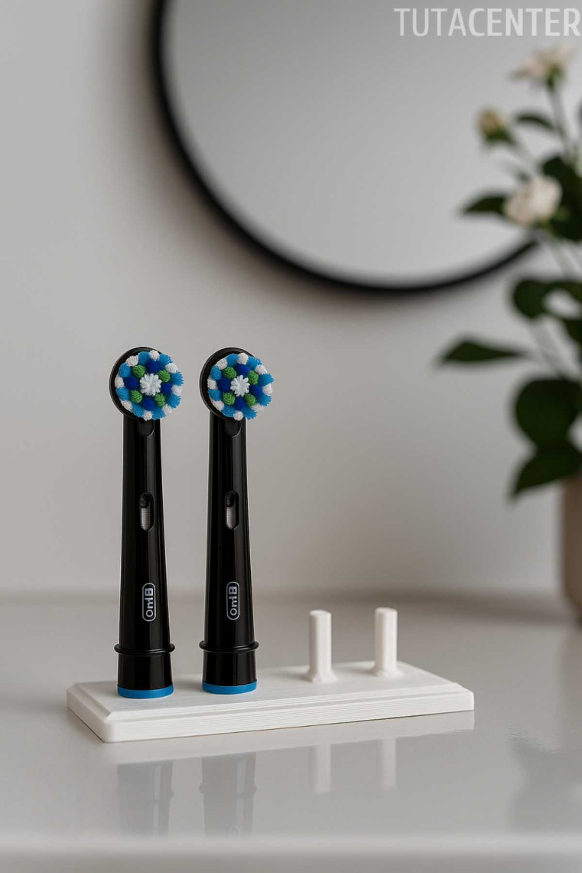 TUTACENTER OraI-B 4'lü Diş Fırçası Başlık Standı Diş Fırçalık