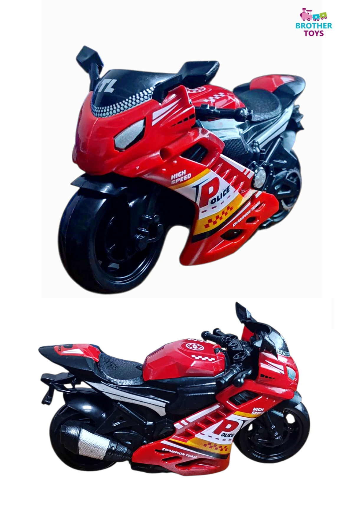 Brother Toys Sürtmeli Kaliteli Oyuncak Motosiklet Yurtdışından