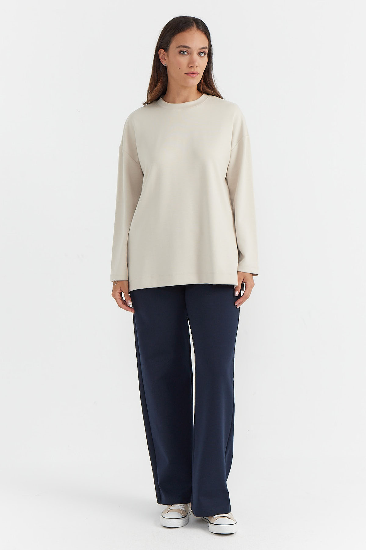 PAULMARK  Kadın Uzun Kollu Yumuşak Dokulu Bluz - Görsel 6