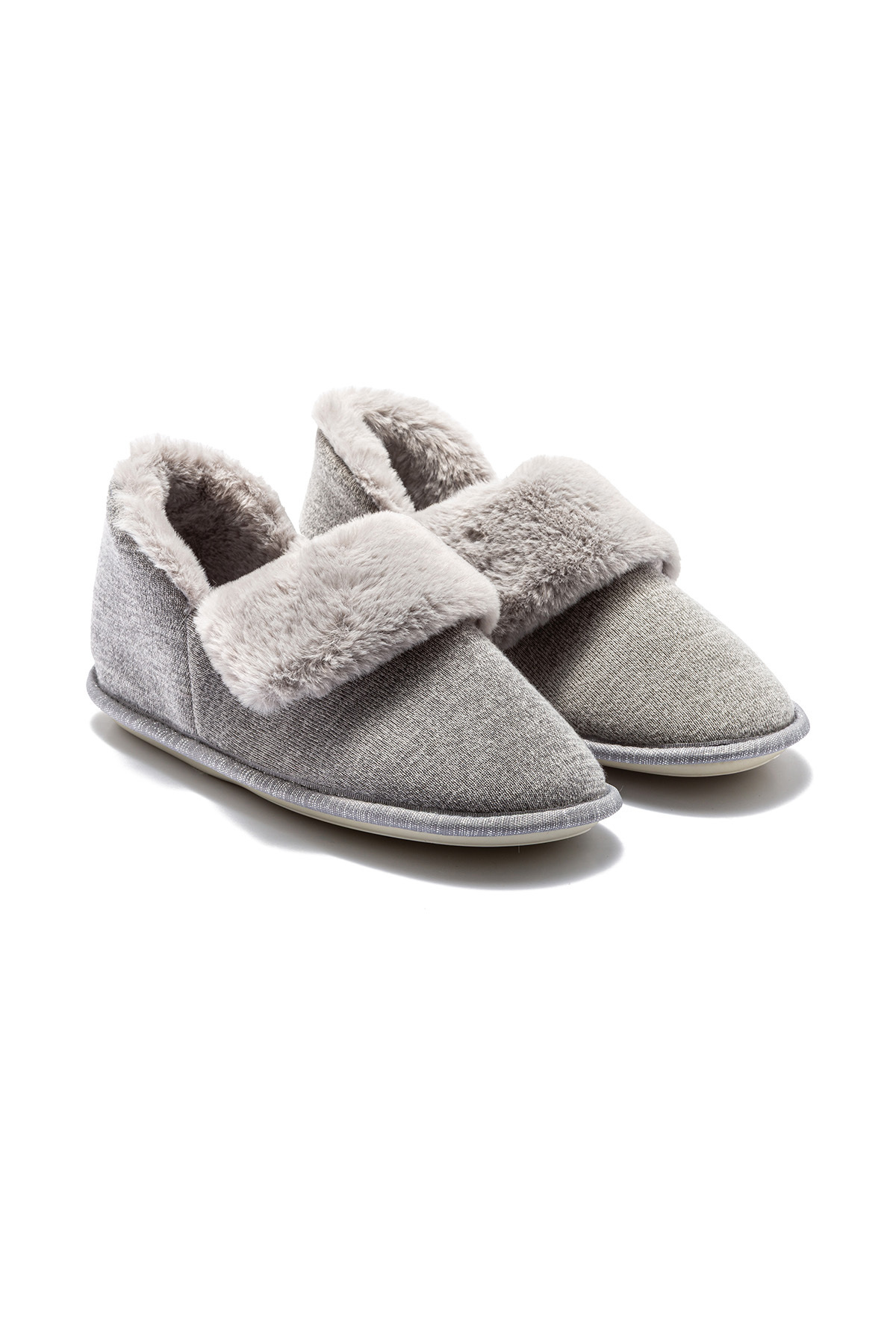 Twigy Martha Kadın Peluş Ev Botu Gri 37/41