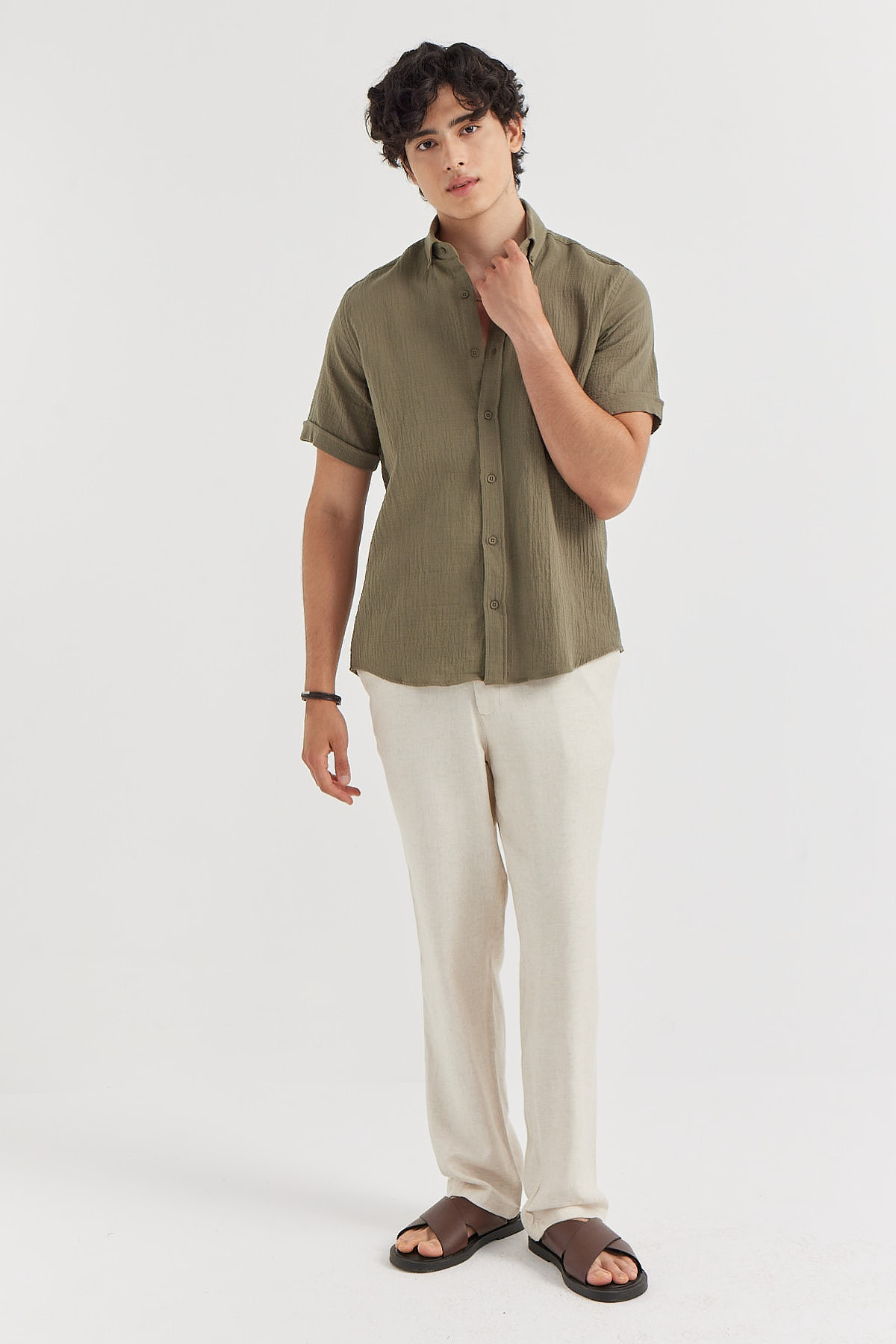 PAULMARK  Erkek Regular Dokulu Gömlek - Görsel 6